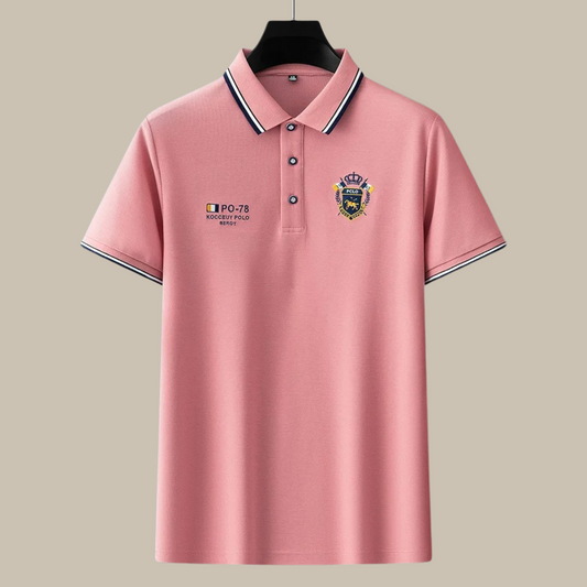 La Mer Polo Club - Elegant short-sleeved polo shirt for refined men