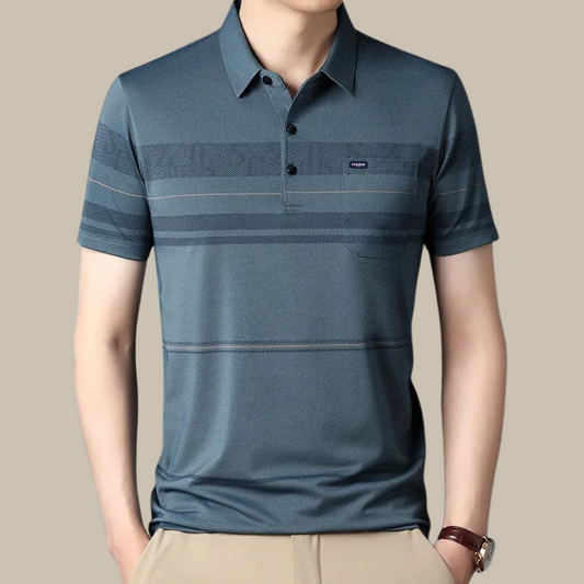 Ben - Casual plaid polo shirt for men with short sleeves