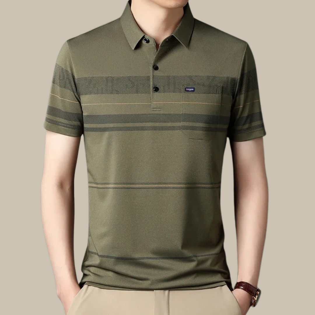Ben - Casual plaid polo shirt for men with short sleeves