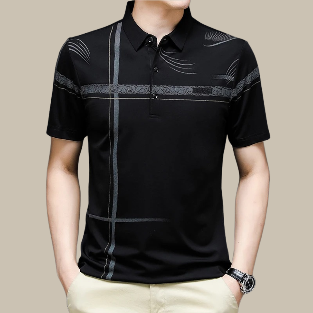 Marco - Casual checked polo shirt with short sleeves for a touch of informal style