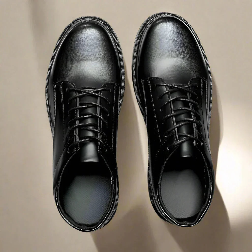 Marco - Eleganti scarpe oxford nere da uomo con stile retrò