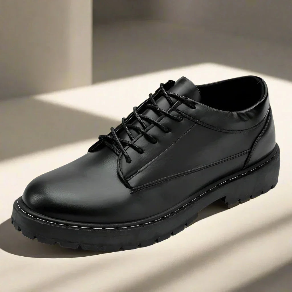 Marco - Eleganti scarpe oxford nere da uomo con stile retrò