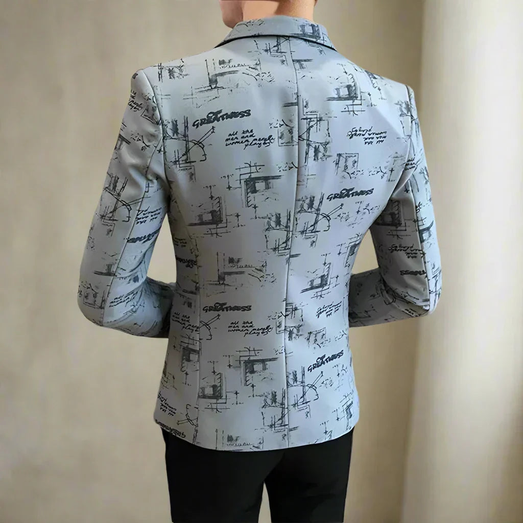 Valentino - Blazer Stampato Moderno per Uomini Audaci e Raffinati