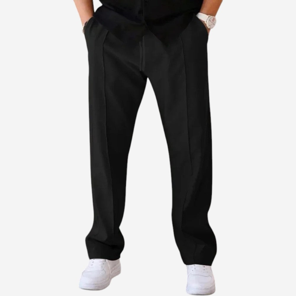 LUXEOUTFIT | Loose Straight Trousers