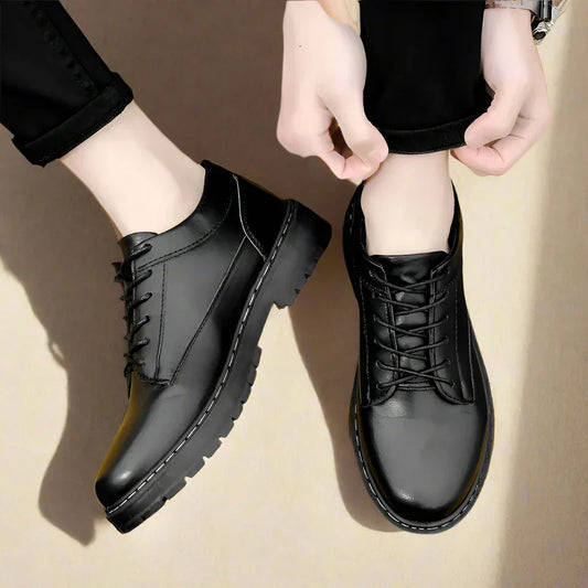 Marco - Eleganti scarpe oxford nere da uomo con stile retrò