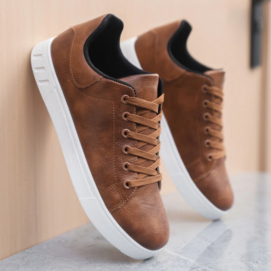 Stylish Leather Sneakers for Men Luxeoutfit