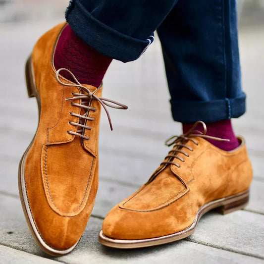Scarpe Oxford in camoscio Prestige