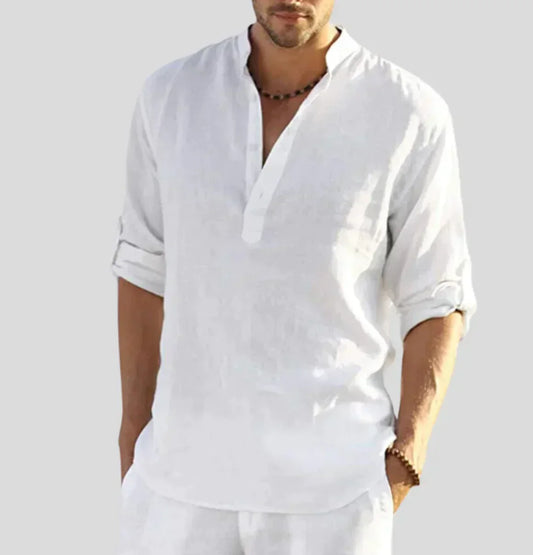 Paolo | Camicia elegante in lino da uomo per un look raffinato
