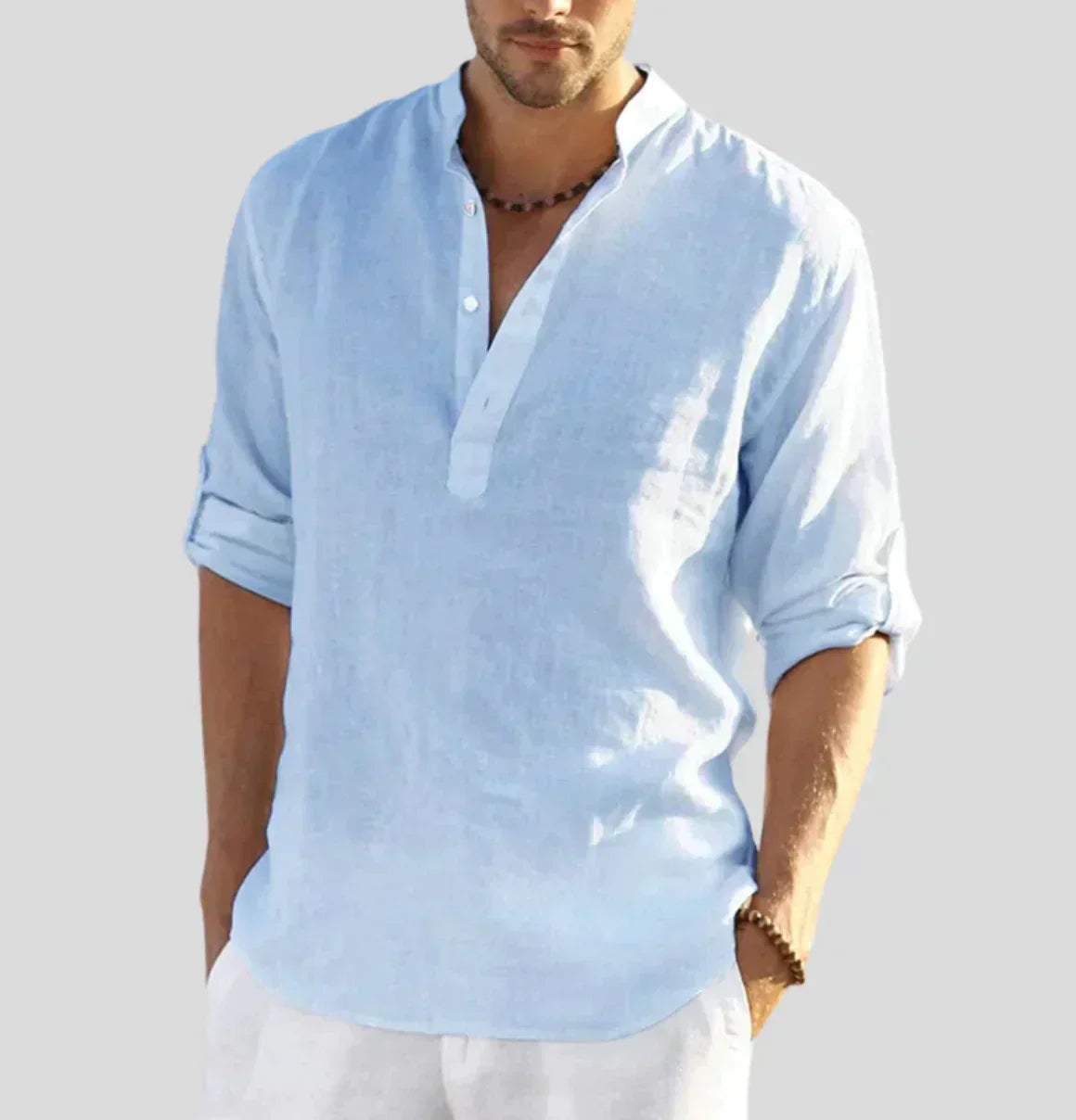 Paolo | Camicia elegante in lino da uomo per un look raffinato