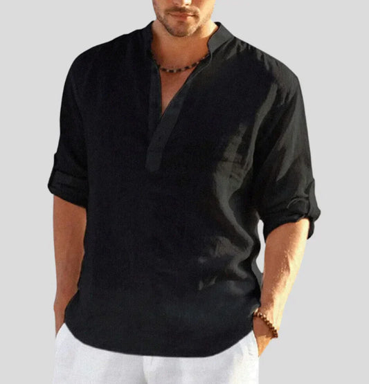Paolo | Camicia elegante in lino da uomo per un look raffinato