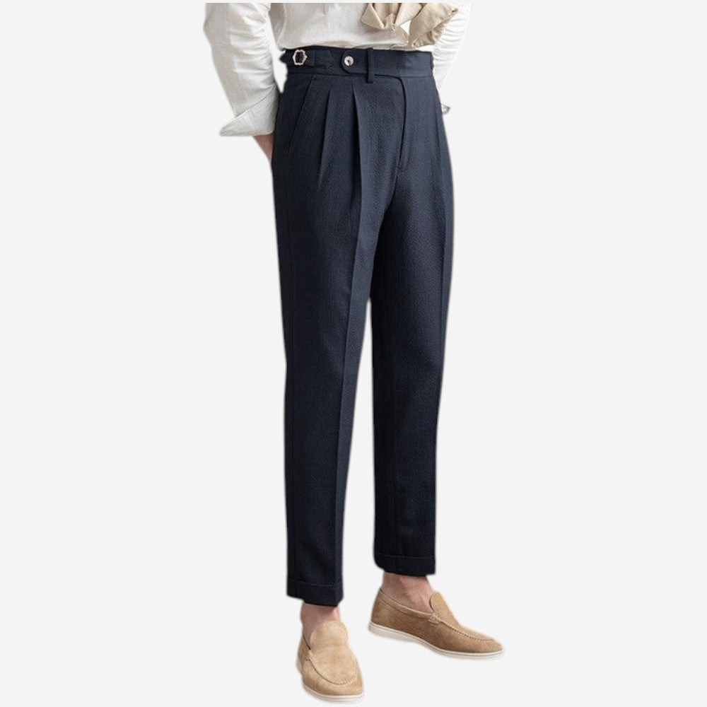 LUXEOUTFIT | Pleated Work Trousers