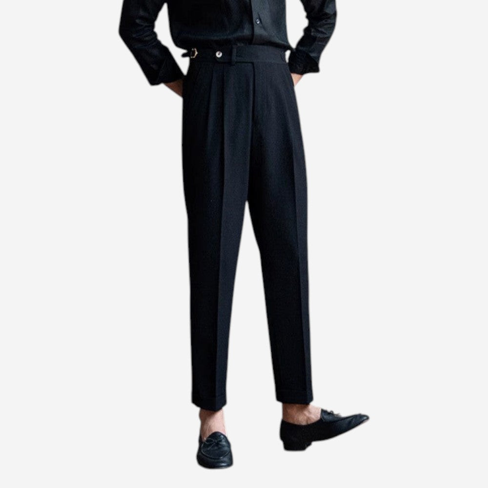 LUXEOUTFIT | Pleated Work Trousers