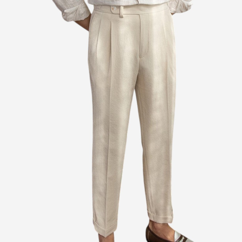 LUXEOUTFIT | Pleated Work Trousers