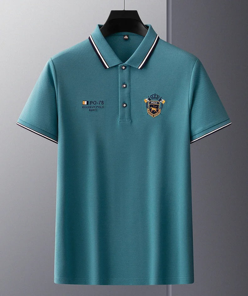 La Mer Polo Club - Elegant short-sleeved polo shirt for refined men