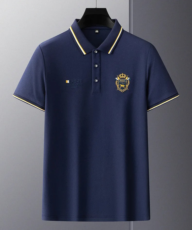 La Mer Polo Club - Elegant short-sleeved polo shirt for refined men