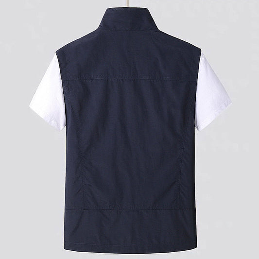 Gilet da uomo leggero, traspirante e ad asciugatura rapida