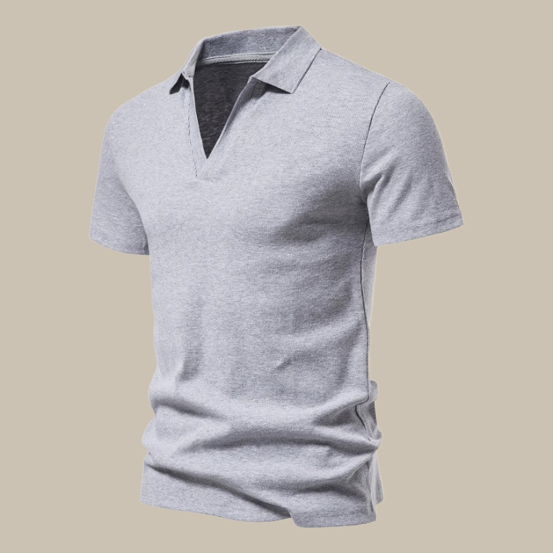 Marco - Polo premium elegant in merino blend with short sleeves for men