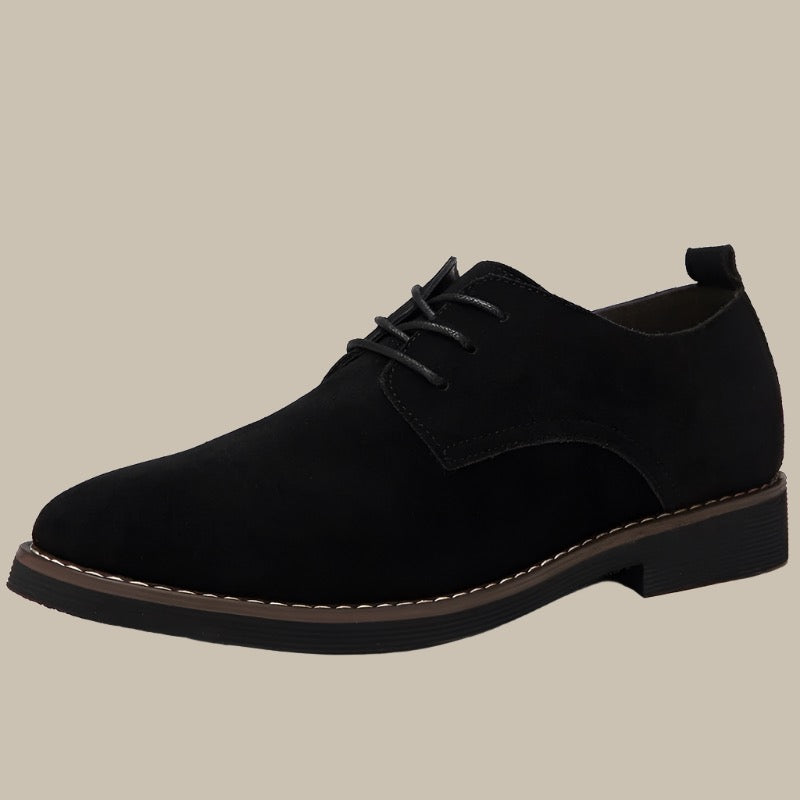 Floris - Eleganti e Comode Scarpe Oxford da Uomo in Camoscio con Tacco